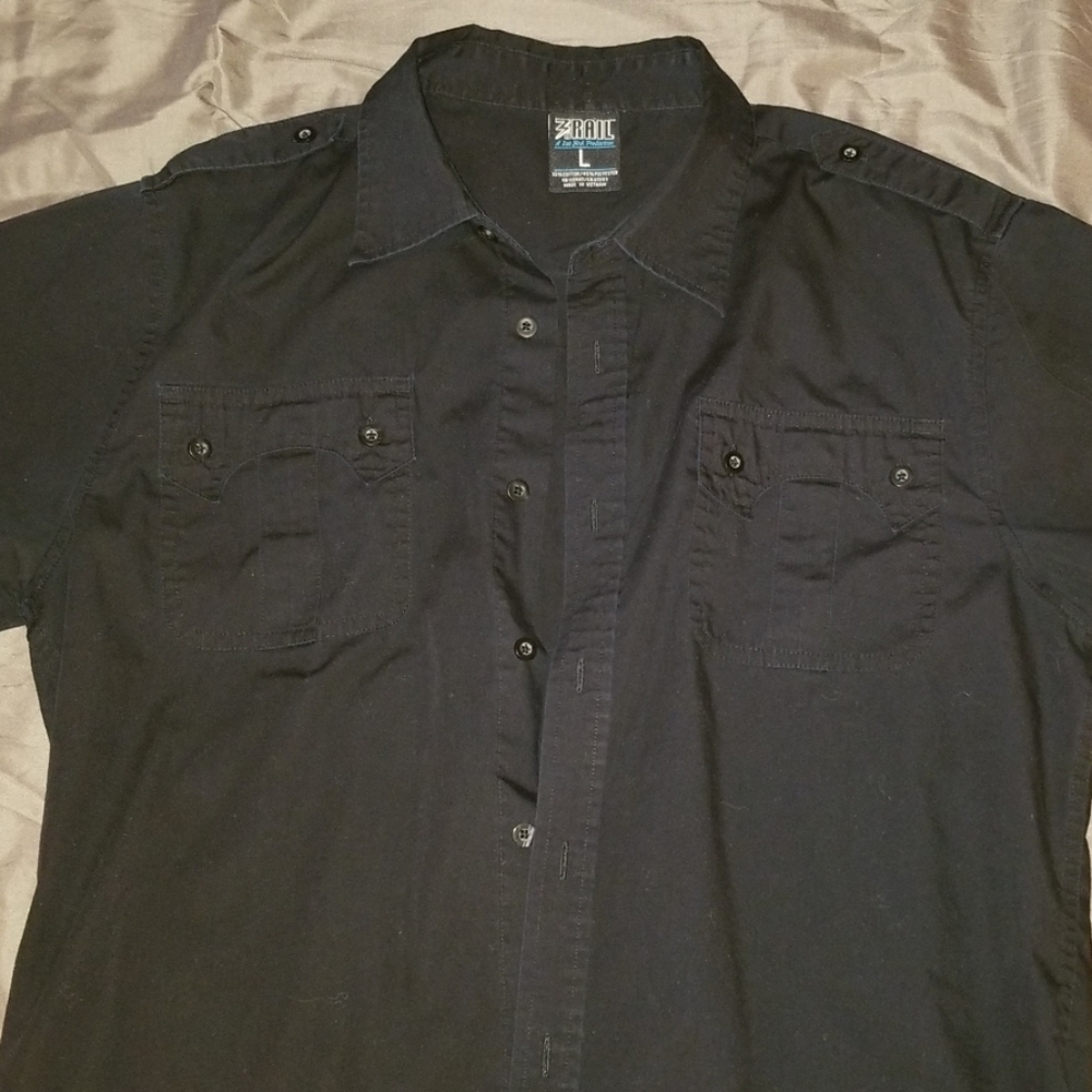 3rd Rail Mens Short Sleeve Button Up
